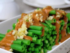 麻汁兒豇豆的做法